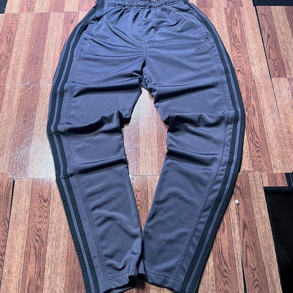 Adidas Grey Black Striped‎ Retro Sportswear Track Sweatpants Fits small